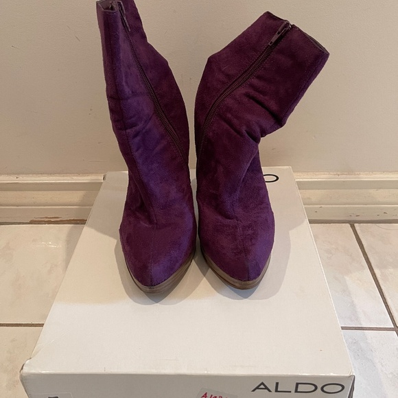 ALDO Suede Platform Heels Size 36.5 - Picture 1 of 4